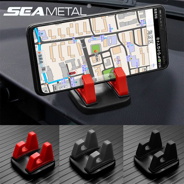 

car phone holder stands rotatable support anti-slip rotate mount dashboard data line card slot clips auto accessories