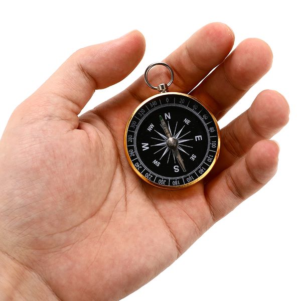 

44x12mm portable compass outdoor hiking camping climbing compass handheld pointing guide compass