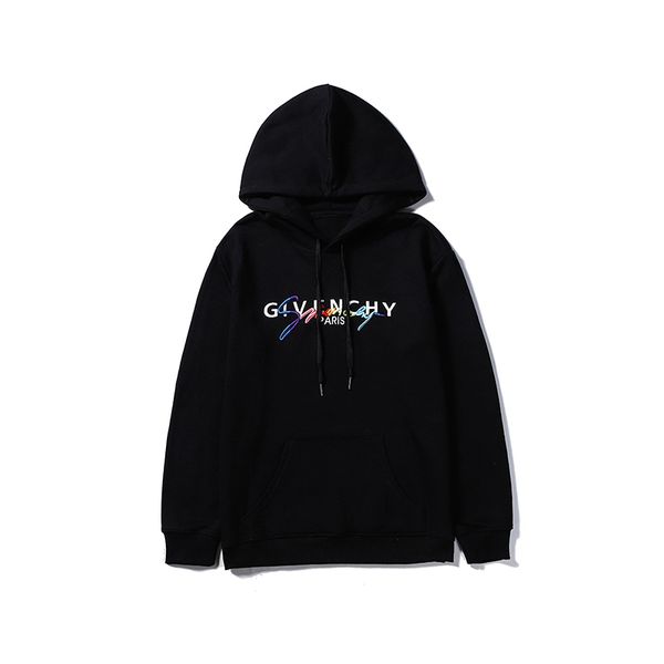 

mens women clothing homme hooded sweatshirts mens women designer hoodies high street supremo embroidery pullover hoodies sweatshirts 200402t, Black