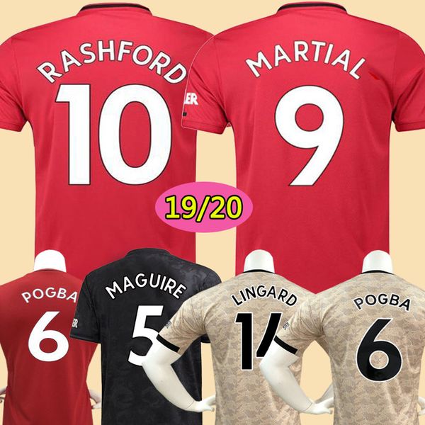 

Thailand FC manchester POGBA soccer jersey 2019 2020 LINGARD RASHFORD football shirt united UtD 19 20 MAGUIRE Football man kids kit jerseys