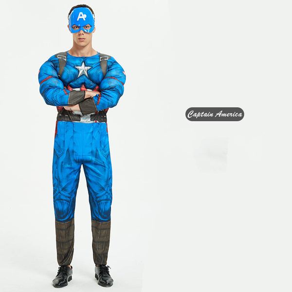 

мужской хеллоуин костюм 2019 новый прибыл конструктор мужского костюмы класс люкс супер герой костюм для мужчин свободного размера косплея m, Black;red