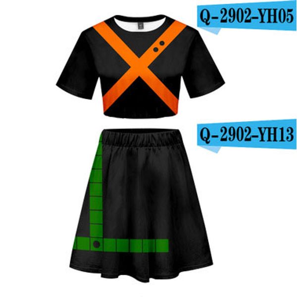 

женские дизайнерские платья костюм печатных пупок короткие футболки юбка набор мода роскошные тенденции бренд из двух частей наборы женские, White