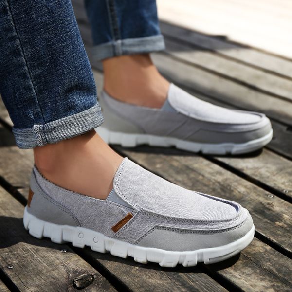 

northmarch fashion spring/autumn casual shoes men canvas shoes slip on breathable flats men espadrilles soulier homme, Black