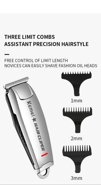 

kemei km-2812 rechargeable professional cordless trimmers kids hair trimmer salon eu plug bwkf xnruw