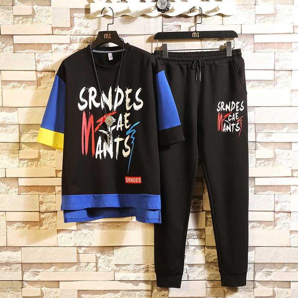 

nicemix summer youth short-sleeved boys suit students korean style loose shirt summer t-shirt casual five-point sleeve clothes, Gray