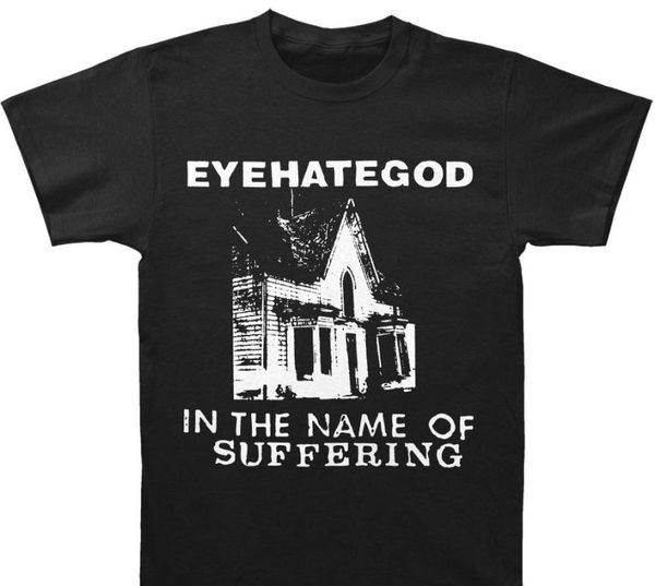 

новый металл с коротким рукавом повседневная рубашка eyehategod мужские во имя страдание t shirt black, White;black