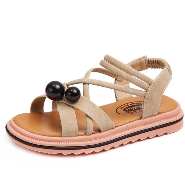 

summer style sandals children casual shoes toddler kids girls beach sandals cute bow girls princess shoes 1-14 years sneakers, Black;red