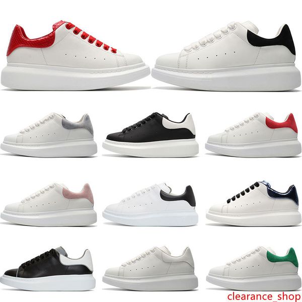 

2019 mens luxury designer shoes white leather 3m reflective casual for girl women black gold red fashion comfortable flat sports sneaker