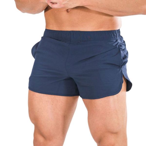 

mens casual training running jogging gym sports beach surf shorts 2019 new summer solid workout trousers m-xl, White;black