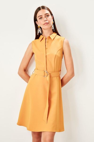 

trendyol apricot belt detail dress twoss19bb0502, Black;gray