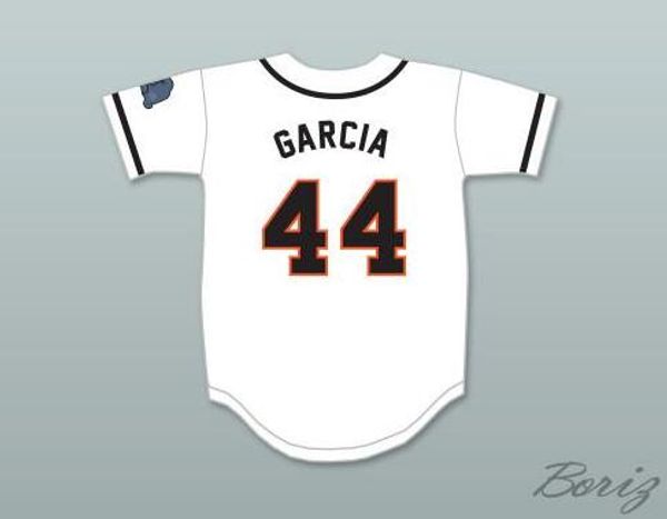 

wholesale mens garcia 44 rhinos white baseball jersey with patch black grey white stitched jerseys ing, Blue;black