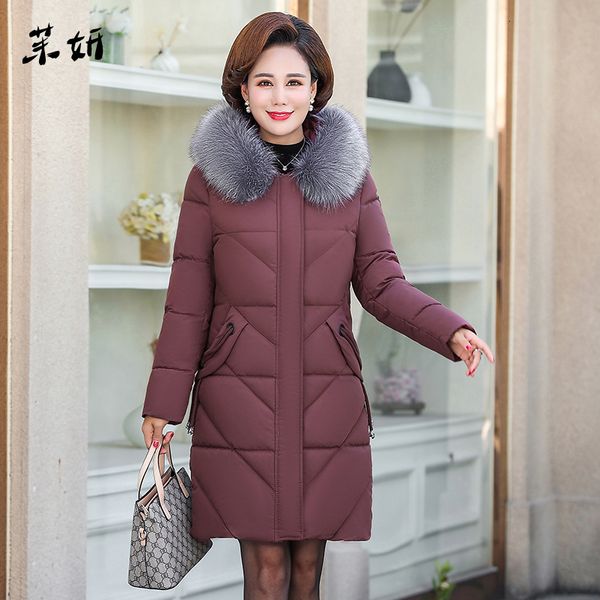 

5xl plue size winter coat women long jacket women hooded fur loose padded jacket parka female 2020 new coat 158, Black