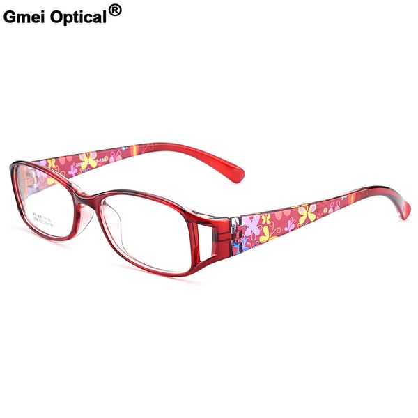 

new arrival gmei optical colorful women full rim optical eyeglasses frames urltra-light tr90 plastic female myopia eyewear m5098, Black