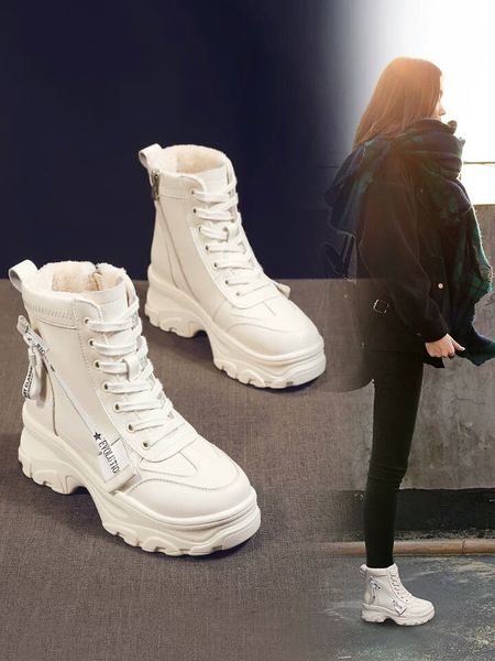 

increase short shoes women casual boots women boots knight boots t200106, Black