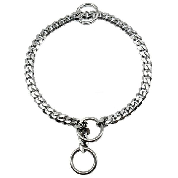 

12mm dogs training choke chain collars for large dogs pitbull bulldog strong silver gold stainless steel slip dog collar
