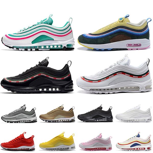 

97 OG Ultra Running Shoes Mens Women Undefeated 97S Olive In Metallic White Silver Triple Black White Sports Designer Men Sneakers Trainers