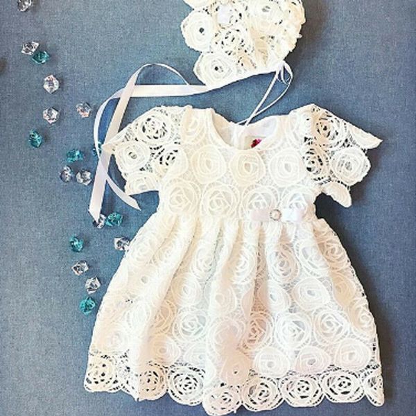 

newborn baby girls bridesmaid dress baby floral soild lace flower kids party wedding casual dresses princess dress, Red;yellow