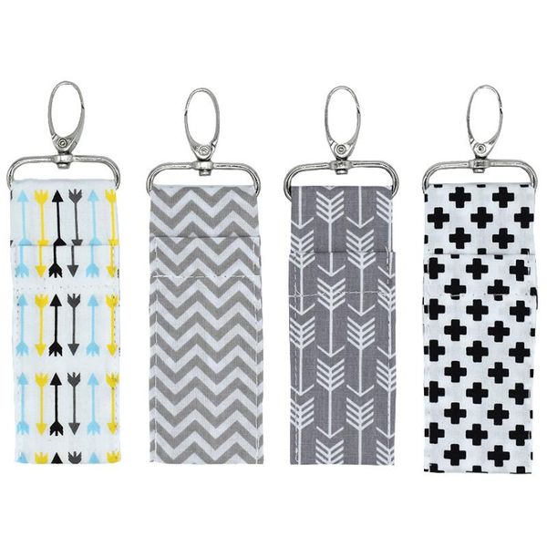 

помада сумка брелок помада губы сумка брелок красочные мода полосатый сумка помада брелок, Silver