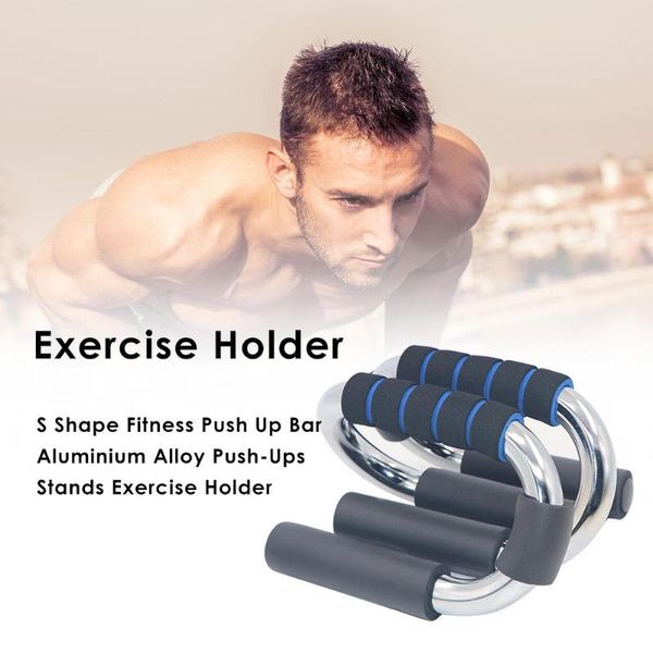 

s shape fitness push up bar aluminium alloy push-ups stands exercise holder