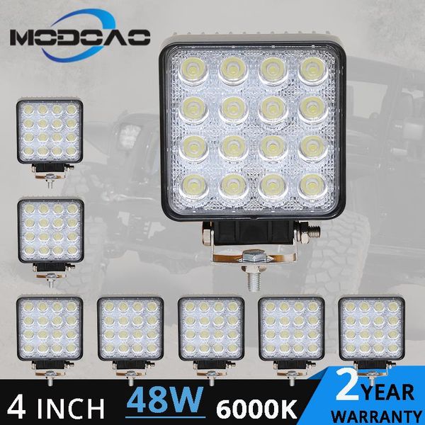 

modoao work led light 16leds 48w suv headlights light bar 4*4 vehicle work led truck for suv,utv,atv