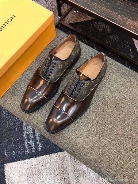 

19mm большого размера 38-45 кожи способа платья обувь для мужчин повседневная броги мужчины lace-up конструкторы роскошные бренды резные сва, Black