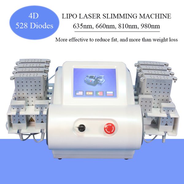 

diode laser slimming machine four wavelength lipo laser body lipolysis system weight loss lipolaser system 528 diodes