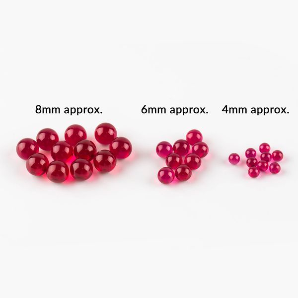 4mm 6mm 8mm Ruby Pearl Terp Ball mit Perlen Tops Einsatz für Wasserpfeifen Spinning Carb Caps Quarz Banger Glas Dab Rigs Wasserpfeifen