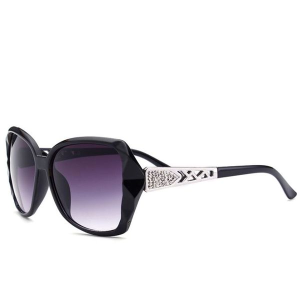 

fashion women temperament sunglasses oversize frame retro sun glasses anti-uv spectacle hollow design eyeglasses goggle sun glasses a, White;black