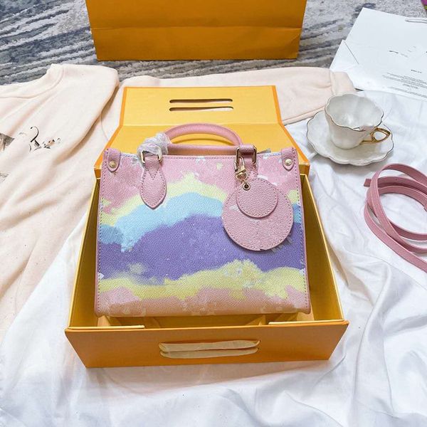 

new 2020 single womens shoulder women bucket woman worn genuine leather handbag and messenger vintage bag tote girls totes