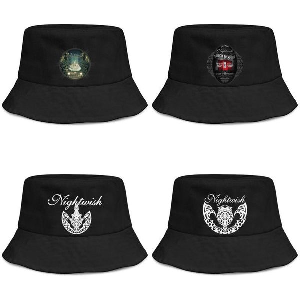 

nightwish logo art for men and women buckethat fitted fashion bucket baseballcap icon nightwish decades 1996 2015 nightwish vehicle of, Blue;gray