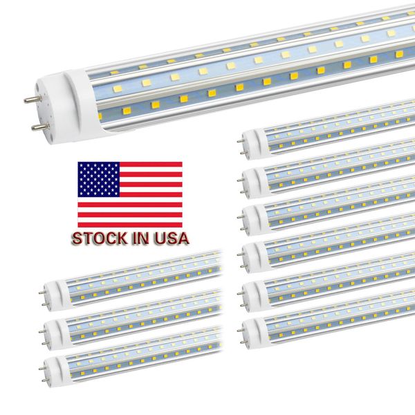 Estoque em US + bi pino 4 pés T8 tubos Linhas Luz 60W Triplo T8 substituir o tubo regulares AC 110-240V UL FCC