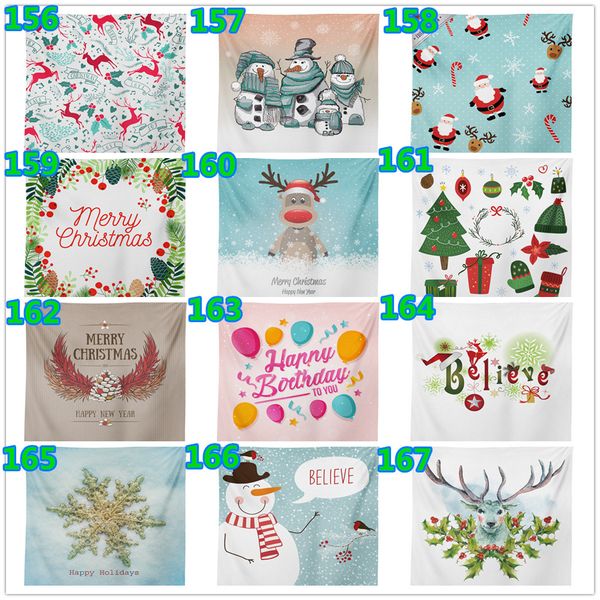 

customized polyester tapestry 500 styles 150*130cm beach towel yoga mat promotion gift & advertisement merry christmas series