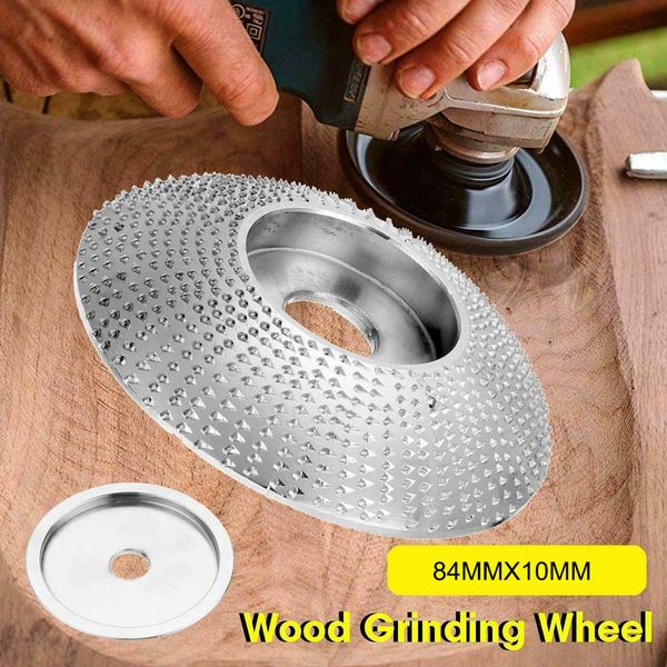 

84mm wood grinding wheel angle grinder disc wood carving sanding abrasive tool for angle tungsten carbide coating bore shaping