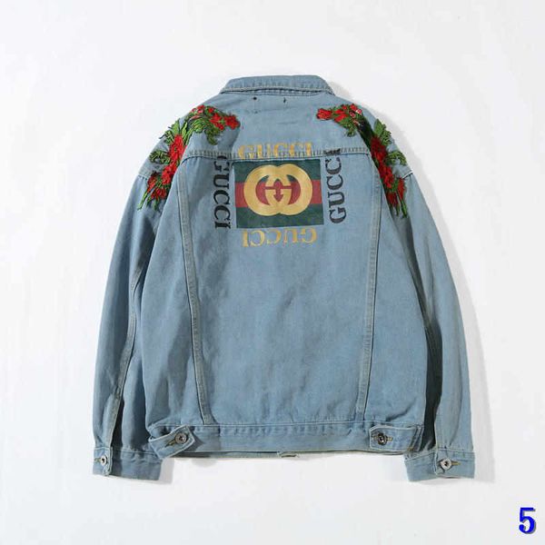 

men's designer denim jacket fashion fashion jacket hoodie slim motorcycle causal men and women denim coats hip hop brand style denim5, Black;brown