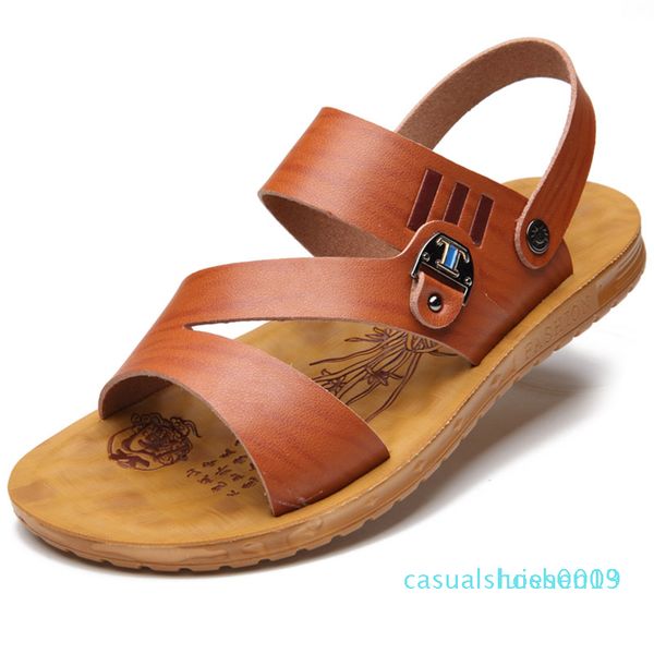 

outdoor sandals men fashion mixed color sandals man summer soft men sandal comfortable breathable man male non slip c09 l13, Black