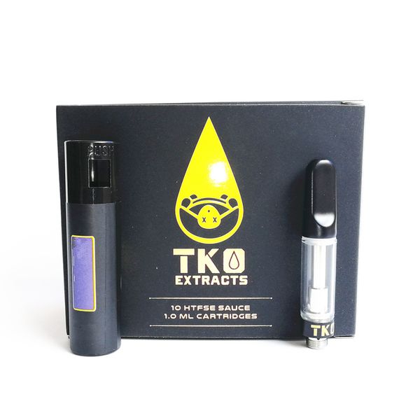 

Новый черный TKO картриджи Белый TKO экстракты Vape тележки 0.8 мл 1.0 мл TH205 керамическая катушка толщиной масло 510 резьба бак с Packagin