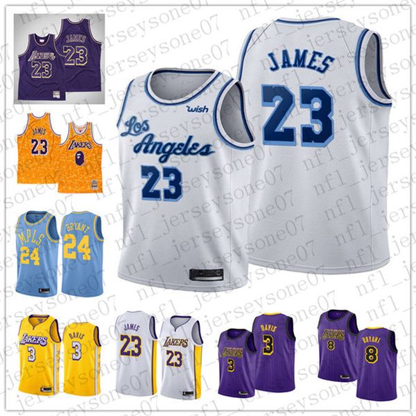 

2020 mens women youth los angeles lakers 24 ko be bryant 23 james black throwback basketball edition jersey