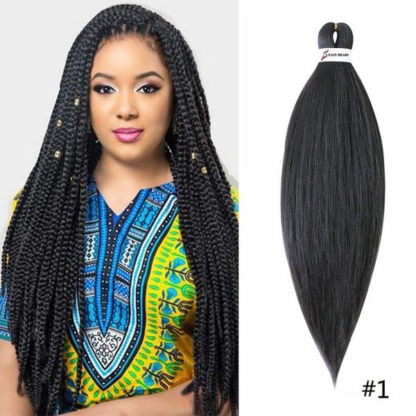 2020 Perm Yaki Easy Jumbo Braids Ombre Pre Stretched Braiding Hair