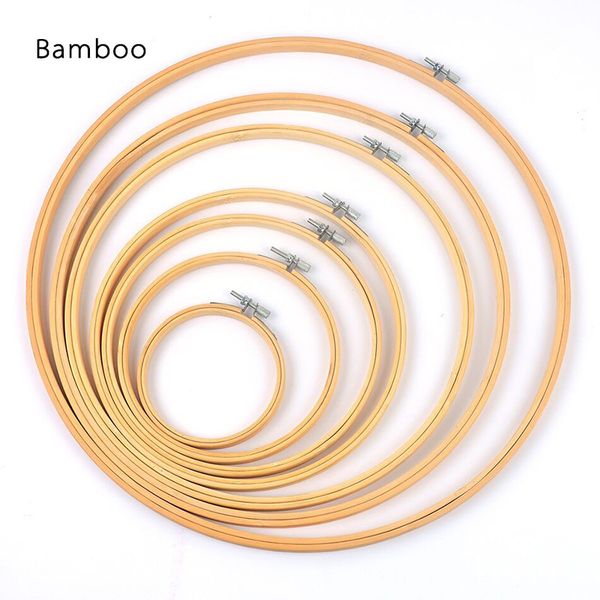 

10-40cm 11 size bamboo frame embroidery hoop ring diy needlecraft cross stitch machine round loop hand household sewing tools, Black