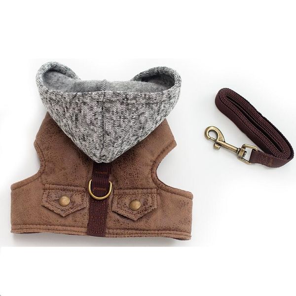 

new dog pet harness outdoor walking pet lead jeans vest harness for small puppy dogs leash dring teddy poddle 3 size xs s m