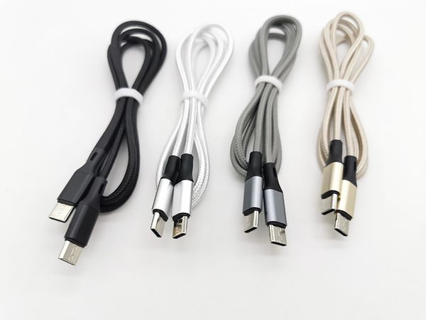 

type-c to type c cable 1m/3ft braided usb 3.1 data fast charging pd cables cord for huawei samsung xiaomi via dhl 500+