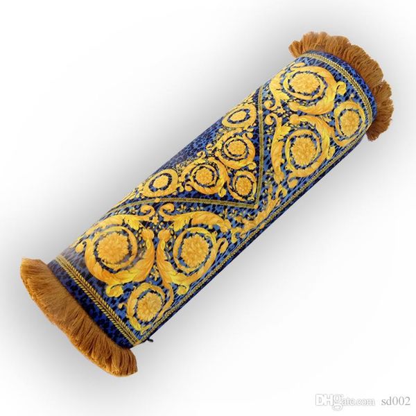 Candy Lumbar Pillow Tassel Round Lion Print Cushion Designer Home