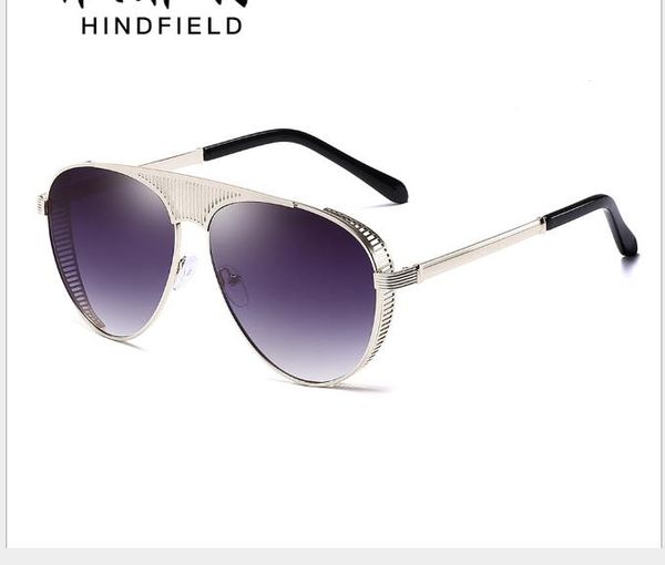 

men's driving fashion sunglasses metal hollow toad mirror european and american tide driver's mirror, White;black