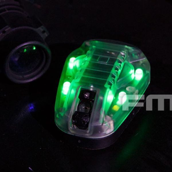 

tb1286 fma survival hel-star 6 helmet mounted led marker strobe light green light