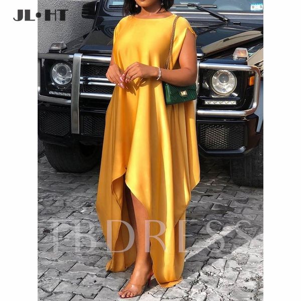 

elegant gold yellow evening dresses long short sleev prom gownasymetrical prom dress silk satin a-line evening gowns, White;black