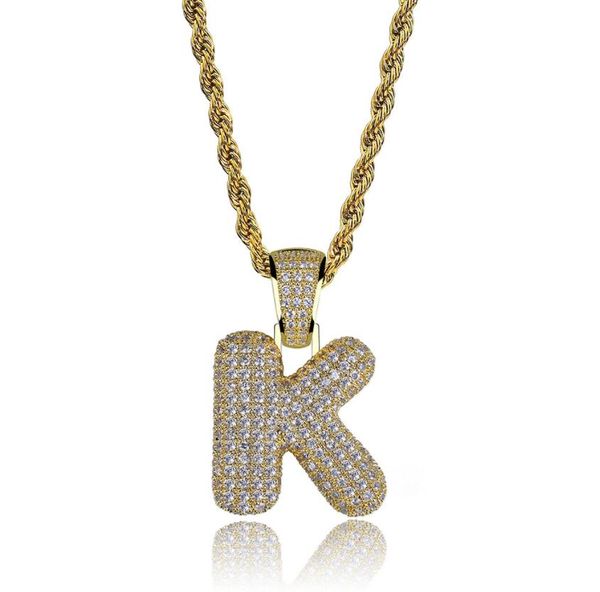 

personalized necklace hip hop crystal 26 english letter long pendant necklace punk rapper gold color link chain shell hard men charm jewelry, Silver