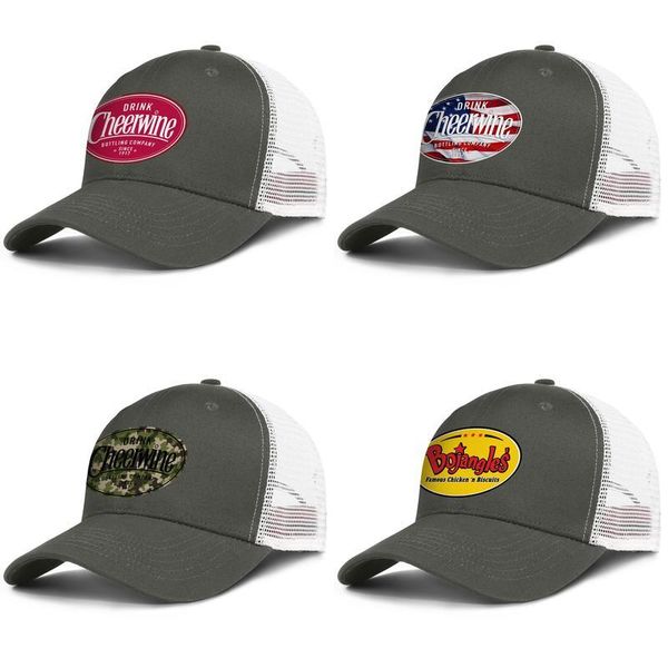 

bojangles' famous chicken french fries army_green mens and womens trucker cap baseball cool custom blank mesh hats cheerwine drink flag, Blue;gray