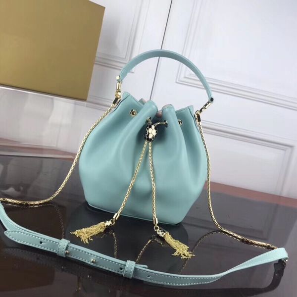 

2019 европейская модная леди ведро сумка дизайнерская сумка цепи crossbody сумка завод прямых продаж