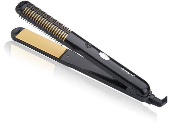 

curling iron fr - 107 rolls straight kandy amphibious straight iron electric plywood hair curlers, Black