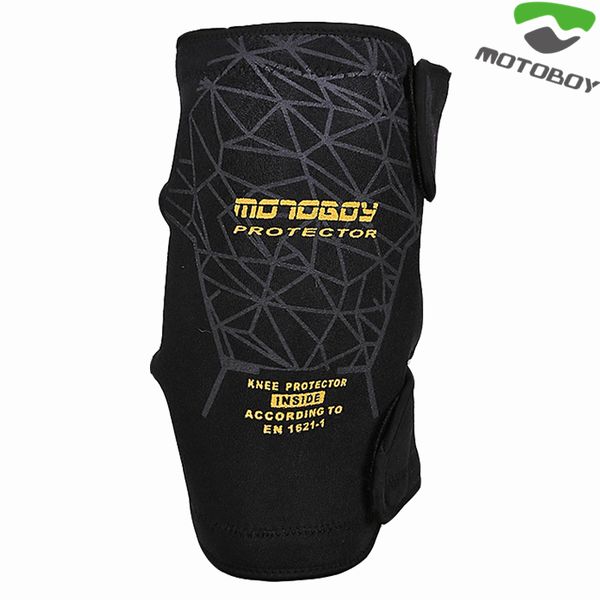 

motoboy men's motorcycle sports bike cold racing warm protective knee, Black